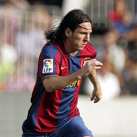 messi with long hair